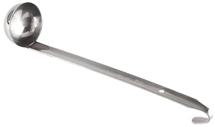 QOKLIYUI Petites louches et cuillères polyvalentes en Acier Inoxydable, pour Un Nettoyage Facile, louche à Long Manche en Acier Inoxydable, cuillère à Soupe, Type 1
