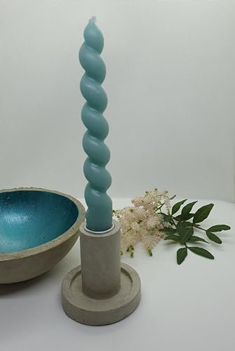 Kerzenständer Kerzenhalter für Stabkerzen Tafelkerzen in verschiedenen Größen Beton (L)