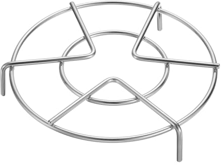 sourcing map Steam Rack 6.3 Dia Stainless Steel Trivets Steaming Steamer Rack Basket for Pots, Electric Pressure Cooker, Pan, Silver (1.2 Tall)