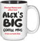 Fauntin Gifts Personalised Big Mug - Funny Gift - Create Your Own Coffee or Tea Cup - Custom Name (Black Inside Only)