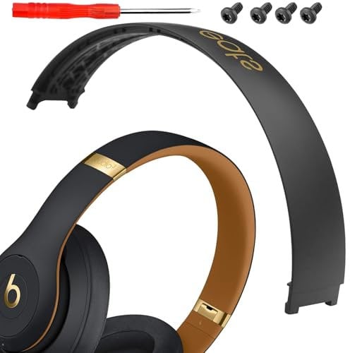Studio 3 Replacement Headband Parts Accessories Studio3 Headband Top Arch Band Repair Kit Compatible with Beats Studio3 Headphones. (Midnight Black)