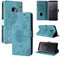 Rostsant Handyhülle für Samsung Galaxy S9 Löwenzahn PU Leder Samsung Galaxy S9 Flip Case Brieftasche Tasche Hülle Magnetisch Handyhülle für Samsung Galaxy S9 Blau