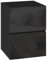 EUGAD Nachttisch schwarz, Nachtschrank mit 2 Schubladen in Hochglanz, Moderne Nachtkommode für Boxspringbett, Beistelltisch Ablagetisch für Schlafzimmer Wohnzimmer, 40x58x40 cm, 0013CTG Holzwerkstoff