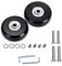 2 Stk 45mm x 18mm Kofferrollen Ersatzrollen für Koffer Luggage Suitcase Wheels Replacement Ersatz Gepäck Koffer Ersatzräder Gummi Rollen Räder Ersatz Wheels Rad für Trolleys Koffer Ersatzteile