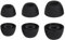 Aiyraa 3 Paar Silikon-Ohrstöpsel Für Galaxy Buds Pro & 2, Anti-Rutsch Mit Staubschutznetz Ersatz-Ohrstöpsel, Flexibel，passend Für Ladehülle (S/M/L, Schwarz)