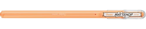 Pentel Mattehop K110V Gelroller mit hochdeckender Tinte in mattem Finish, 1.0 mm, blassorange (1 Stück)