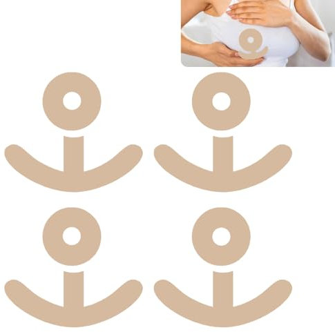 8 Stück Silicone Scar Tape,Areola Kreise Brust für die Brust Narbenpflaster,Silikonpflaster für Narben,Wiederverwendbar Silicone Scar Sheets,Wasserdicht und Atmungsaktiv(Hautfarben)