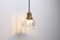 Pathson Suspension Luminaire Industrielle, Abat-jour en Verre Tulipes Éclairage Intérieur E27 Lampe Suspendue Plafonnier pour Cuisine L'île Chambre Salon Entree (Laiton Antique)