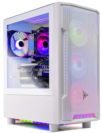 Skytech Archangel Gaming PC Ryzen 7 5700 3.7GHz (4.6GHz Turbo), AMD RX 9060 XT 8GB, 1TB NVMe SSD, 32GB DDR4 RAM 3200, 650W Gold PSU, WLAN, Win 11