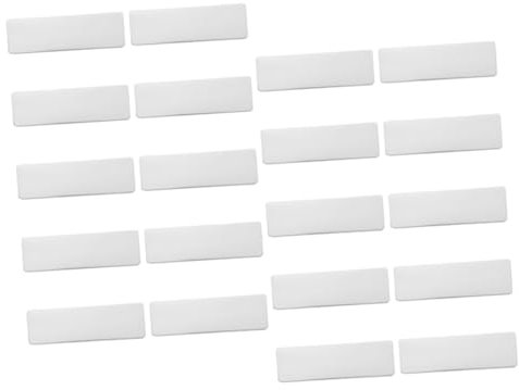 COOPHYA 20piezas Placas Inoxidable Grabadas Etiquetas Para Identificar Duraderas y