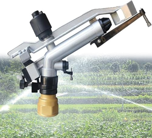 JXYQ Impulsregner für effiziente landwirtschaftliche Bewässerung, automatische 360-Grad-Drehung mit einstellbarem Winkel, ideal für den Einsatz im Garten, in der Landwirtschaft und in der Industrie
