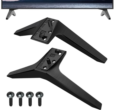 Kuabiz Stand for LG TV Legs Table Top Pedestal TV Stand Compatible 49 59 55/60 65 Inch LG TV Base Support Feet, TV Stand Legs Mount Accessories (49 50 55 Inch)