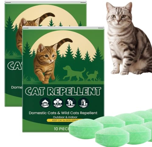 20pcs Natural Cat Repellent for Gardens UK,Extra Strong Cat Repellent Balls | Long-Lasting Cat Deterrent for Outdoor&Indoor Use,Safe Non-Irritating Protection for Lawn,Garden Furniture&Artificial Grass