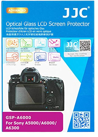 JJC GSP-A6000 Optical Glass Screen Protector for Sony A6400, A6300, A6000, A6100, A6600, A5000