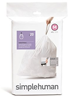 simplehuman code M, custom fit bin liners, 400 Liners