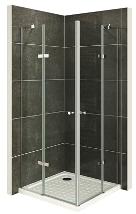 i-flair Duschkabine ALICE mit Eckeinstieg 70x85 cm Höhe: 190cm, Eckduschkabine aus durchsichtigem 6mm NANO ESG Sicherheitsglas - DK19
