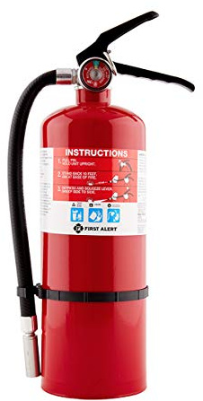 First Alert Fire Extinguisher for Home & Commercial Use, Heavy Duty Rechargeable Compliance Unit, UL RATED 2-A:10-B:C, HOME2PRO, Red, 1-Pack