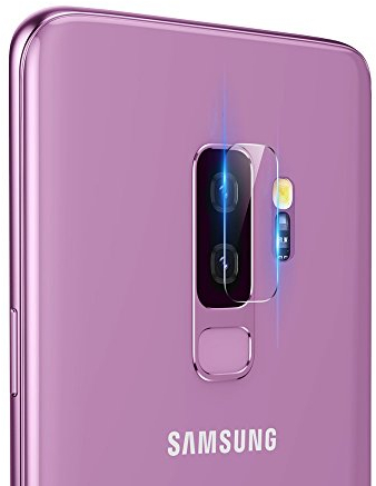 König Shop Panzer-Schutz-Glas Kompatibel mit Samsung Galaxy S9 + Plus Kamera Glas Kameraschutz - Folie für Linse ultraklarer Blick 211818