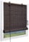 Sol Royal Bambusrollo 90 x 220cm SolDecor B86 - Tür Rollo Ohne Bohren - Raffrollo Bambus Inkl Klemmfix Träger - Holzrollo Natur mit Kindersicherheitsclip - Braun