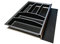 Generic Lana Solution Besteckeinsatz für 45er bis 60er Schubladen, 473,5 mm x 310mm, anthrazit