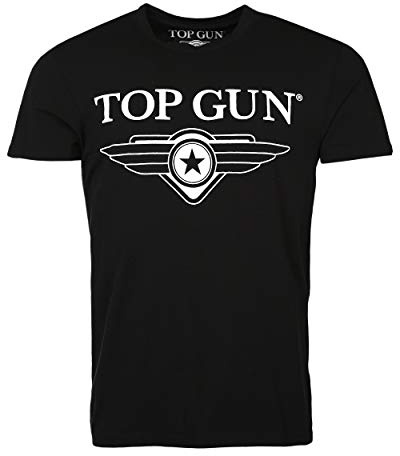 Top Gun Herren T-Shirt Cloudy Tg20191006 Black,XXL