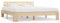 vidaXL Kiefernholz Massiv Bettgestell Holzbett Futonbett Doppelbett Massivholz Bett Bettrahmen Lattenrost Schlafzimmerbett 160x200cm