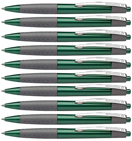 Schneider Kugelschreiber LOOX, Strichstärke M, 10 Stifte, grün