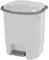 YMBERSA Cubo basura blanco tapa con pedal 12 Lt