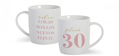 Hogar y Mas Taza CUMPLEAÑOS 30 350ML - Blanco