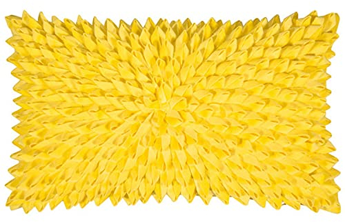pad - Sentiment - Kissenhülle, Kissen, Zierkissen - Samt - Polyester - Light Yellow, Gelb - 30 x 50cm - OHNE Füllung!