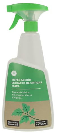 PLANETA HUERTO | Extrait d'ortie triple action prêt à l'emploi 750 ml - Insecticide, acaricide, fongicide et phytofortifiant naturel triple action pour vergers et jardins, produit biodégradable