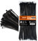 Hizon 100 Pack of Black Cable Ties, 300mm x 4.8mm, 12 Premium Tie Wraps, Nylon Zip Ties, Perfect for Home, Office, Garage and Workshop…