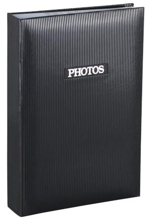Style Fotoalbum für 300 Fotos in 10x15 cm Einsteck Foto Memo Album Buchalbum: Farbe: Schwarz