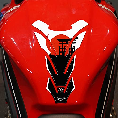 labelbike - 3D Harz Sticker Tank Pad mit Japan Grafik kompatibel mit Motorradtank