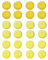 24 pcs,Limoni Artificiali,Frutta Finta Limoni,Frutta Artificiale Limone,Decorazione Imitazione Fetta Di Limone,Decorazione Decorazione Frutta,Per Decorazione Festa/Oggetti Fotografici (tre colori)