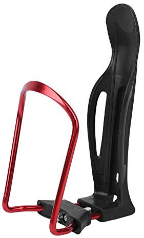 XINL Flaschenhalter, Flaschenhalter aus Aluminiumlegierung, Fahrrad-Getränkehalter, Fahrradzubehör, verstellbar für den Außenbereich(rot)