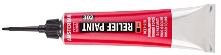 Amsterdam Tube de peinture Relief 20 ml Rouge profond 302
