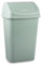 CABLEPELADO Papelera plastico basculante, Cubo basura basculante, Basura plástico tapa basculante, 40 cm altura x 20 cm ancho x 15 cm fondo, PP5 Plástico resistente, Capacidad 9 Litros, Verde claro