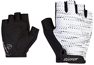 Ziener Damen CIMEA Fahrrad/Mountainbike/Radsport-Handschuhe | Kurzfinger - atmungsaktiv,dämpfend, White, 7