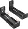 PUTORSEN Soundbar Wall Mount Bracket, Speaker Wall Mount, Dual speaker Bracket Holds up to 15kg (33 lbs), Depth Adjustable 90-154mm (3.5-6.1 Inches), Black
