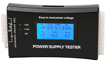 Alimentatore di rete per PC, diagnostica LCD, per computer, 20/24, 4/6/8 pin, tester per SATA, IDE, HDD, ATX, ITX, Byi maschio