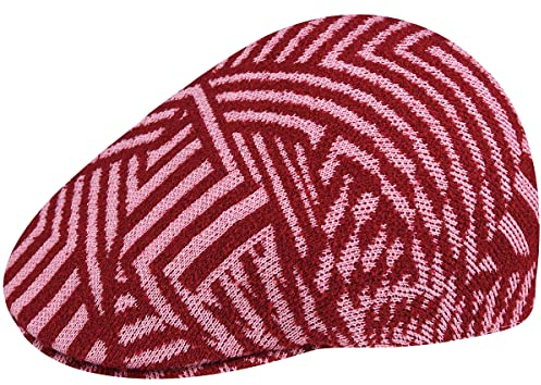 Kangol Virtual Grid 507 Flatcap Schirmmütze Schiebermütze (S (54-55 cm) - rot)