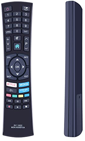 GOUYESHO RC-1822 Ersatz Universalfernbedienung für Medion TV RC1822 40069104 MSN40069104 TV Ultra HD Smart Fernseher