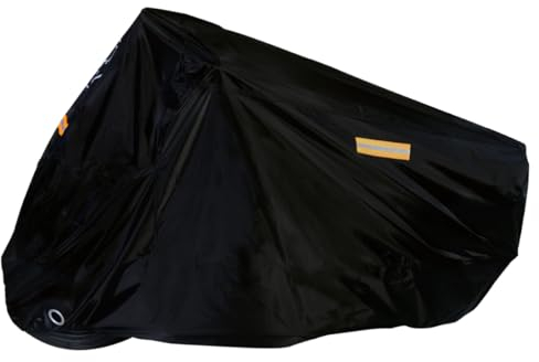 PMK Grupo - Housse Protection pour Moto imperméable 210D | Couverture Universelle scotter, Bâche résistant l'extérieur avec Blocage antivol | 220 cm Taille M