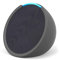 Echo Pop | Altavoz inteligente Bluetooth con Alexa de sonido potente y compacto | Antracita + funda blanda, Made for Amazon, para Echo Pop (modelo del 2023), Gris