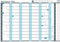 Sasco 2410237 Jahres-Wandplaner-Set, Papier, Whiteboard-Stil, trocken abwischbarer Kalender, großer Wandplaner, Poster-Stil, Wandtafel, Blau, 915 x 610 mm
