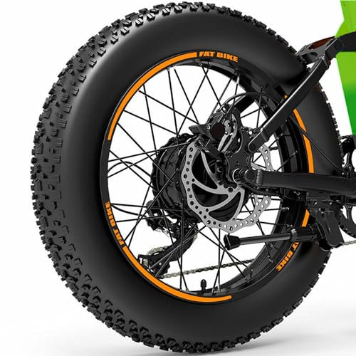 Komplettes Aufkleber-Set für Fatbikes Fatbike MTB 20-26-29 Zoll (20-26-29 Zoll), Rad für Mountainbikes, wählen Sie Farbe Code 2048 (29 Zoll, 037 Neonorange)