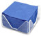 Hostelnovo Serviettenhalter aus transparentem Plexiglas, 10 x 10 cm, mit 50 blauen Servietten