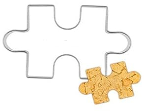 MAGICLULU Edelstahl Keks Ausstecher Puzzle Form Robuste Und Hitzebeständige Keksformen Für Diy Projekte Keks Plätzchenmuster Lebensmittelecht Und Langlebig
