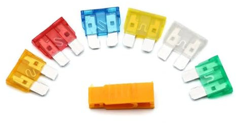 JADERY 120 Teile/Satz 5A 10 A 15 A 20 A 25 A 30 A Standard Auto Mittelgroße Flachsicherung Fahrzeug Circut Stecker Mit Clip Halter Kits